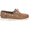 SEBAGO DOCKSIDES PORTLAND WOMAN BROWN SEAL YELLOW 74121SW-ACO