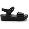 STONEFLY SANDALO CON ZEPPA E FASCIA IN VELCRO AQUA III NAPPA BLACK
