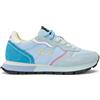 SUN 68 SNEAKER ALLY COLOR EXPLOSION IN MESH E SUEDE AZZURRO