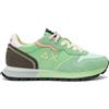 SUN 68 SNEAKER ALLY COLOR EXPLOSION IN MESH E SUEDE VERDE MENTA