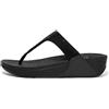 FIT FLOP LULU CRYSTAL SANDALI INFRADITO IN PELLE METALIZZATA CON BRILLANTINI ALL BLACK
