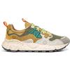 FLOWER MOUNTAIN YAMANO 3 MAN Sneakers in suede nylon grey white taupe
