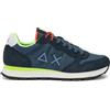 SUN 68 SNEAKER TOM FLUO IN NYLON E SUEDE NAVY BLUE