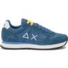SUN 68 SNEAKER TOM SOLID IN NYLON E SUEDE AVIO SCURO