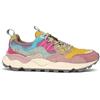 FLOWER MOUNTAIN YAMANO 3 WMN Sneakers in suede nylon pink ocher liht pink