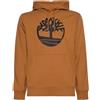 TIMBERLAND FELPA CON CAPPUCCIO KENNEBEC RIVER TREE LOGO WHEAT BOOT BLACK