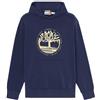 TIMBERLAND FELPA GARZATA CON CAPPUCCIO TREE LOGO LAKE HOUSE PEACOAT