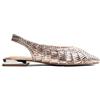 GIOSEPPO BALLERINE PELLE INTRECCIATA MAIPO PLATINO