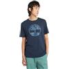 Timberland Kennebec River Tree Logo t shirt uomo cotone BLU