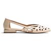 GIOSEPPO BALLERINE PELLE TRAFORATA BUMALA OFF WHITE