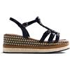 GIOSEPPO SANDALI ZEPPA RAFIA HARCOURT BLACK