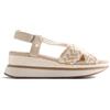 GIOSEPPO SANDALI ZEPPA RICAMATI UGUNJA OFF WHITE