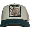 GOORIN BROS BASEBALL CAP BULLETPROOF RINOCERONTE BIANCO VERDE