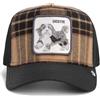 GOORIN BROS BASEBALL CAP DAPPER BESTIE ITALY VOID IN PLAID NERO MARRONE