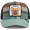 GOORIN BROS BASEBALL CAP DAPPER FRENCHIE ITALY SHADE IN PLAID VERDE MARRONE