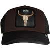 GOORIN BROS BASEBALL CAP DEAD TESCHIO NERO MARRONE