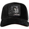 GOORIN BROS BASEBALL CAP IN VELLUTO NERO ICED PANTHER STRASS