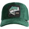 GOORIN BROS BASEBALL CAP IN VELLUTO VERDE ICED BASS GUARD STRASS