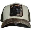 GOORIN BROS BASEBALL CAP PANTHER MIMETICO BIANCO