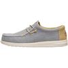 HEY DUDE WALLY BRAIDED FLANNEL GREY OLIVE GREY