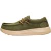 HEY DUDE WALLY COMF WORN TWILL BURNT OLIVE BOULDER TAN
