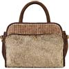 VIAMAILBAG SHARON FUR VELLUTO CON APPLICAZIONE TEDDY N01 TESTA DI MORO
