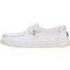 HEY DUDE WENDY FRAYED CANVAS SNOW WHITE