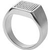 Skagen Anello Da Uomo Torben, Lunghezza: 20 mm Anello In Acciaio Inossidabile Argento, SKJM0201040