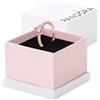 PANDORA Timeless Anello Heart placcato in oro rosa 14 k con cristallo rosa orchidea e zirconi cubici rosa fairy tale, 58
