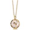 Engelsrufer Collana da donna in argento sterling con ciondolo a forma di sfera e pietra potente, chiusura a moschettone, regolabile in tre lunghezze, senza nichel, 45 cm, Argento sterling, Quarzo