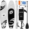 SereneLife SUP Gonfiabile, Tavola SUP, Stand Up Paddle Board con Deck EVA Antiscivolo e Design Largo Stabile, Accessori Premium Inclusi, per Adulti e Giovani