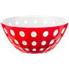 GUZZINI Le Murrine Ciotola Insalatiera 25cm Rosso Bianco Plastica