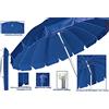 IDEA PIOGGIA S.R.L. OMBRELLONE 7001B LUXURY DIAM.220CM BLU ALLUMINIO CON SNODO