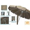 IDEA PIOGGIA S.R.L. Ombrellone 7001T Luxury 220 cm tortora, alluminio con snodo