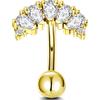 NovaNavel Piercing ombelico floating luxury in oro