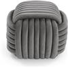 Versa Pouf Quadrato Grigio Chiaro