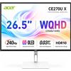 Acer Monitor Acer CE270UX - 26.5" QHD (2560x1440) QD-OLED 0.03ms 240Hz FreeSync Premium