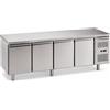 Ristoattrezzature Modello: 12444004312587,Tavolo frigo refrigerato Classe A 4 porte in acciaio inox -2 +8 °C 223x60x86h cm a basso consumo energetico - QN