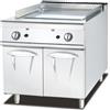 Ristoattrezzature Modello: 5597,Fry Top Griglia a Gas su mobile, piastra liscia S/70 800 x 730 x 930 h mm