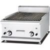Ristoattrezzature Modello: 8407,Griglia pietralavica a gas da banco appoggio per carne e pesce 60x65x48 cm