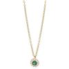 Mabina Gioielli - Collana Donna - Girocollo con smeraldo sintetico - 553492