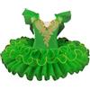 HWBZSZY Professionale Balletto Tutù Vestito Bambini Colorato Lago dei Cigni Ballerina Partito Danza Costume Lucido Paillettes Ginnastica Danza Body Sala da ballo Dancewear per le ragazze,Verde,110cm