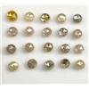 NATURAL ROSE CUT DIAMONDS 0,60 CT 20 PCS 1,7 MM FORMA ROTONDA TAGLIO ROSE DIAMANTE LOOSE NATURALE LOTTO