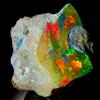OPAL EMPIRE Pietra Gemma Fire Opal Grezza Nera Naturale Etiopia 17.5Ct 20x20 mm