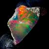 OPAL EMPIRE Pietra Gemma Opale Nero Naturale, Opale di Fuoco Grezzo Etiopico 5.5 Ct 15x14 mm
