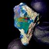Opal Empire Opal rough , Naturale Fuoco opal raw, Etiope Nero opal gemstone, 12.5Ct 21x20mm