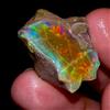 OPAL EMPIRE Esemplare Welo Etiope OPAL ROUGH, Taglio Grado Olio Fuoco Cristallo 31Ct 25x18mm