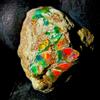 OPAL EMPIRE Etiope Fire Opal rough , Naturale gemstone, Black Crudo 10.5Ct 15x15 MM