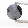 NATURAL ROSE CUT DIAMONDS Diamante Naturale Rosa Taglio Rotondo Colore Nero 0.43tcw 4.3mm