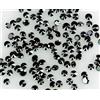 NATURAL ROSE CUT DIAMONDS Piccoli Nero Diamante Naturale Sfaccettato Rotondo 1.15-1.20mm 20pc Lotto Fine